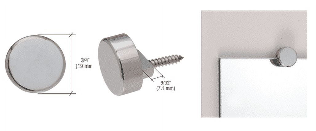 CRL 7WS 1/4 Plastic Mirror Clips and Screws