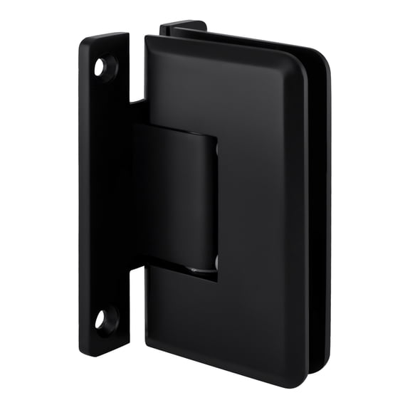 CRL C0L037MBL Matte Black Cologne 037 Series Wall Mount 'H' Back Plate Hinge