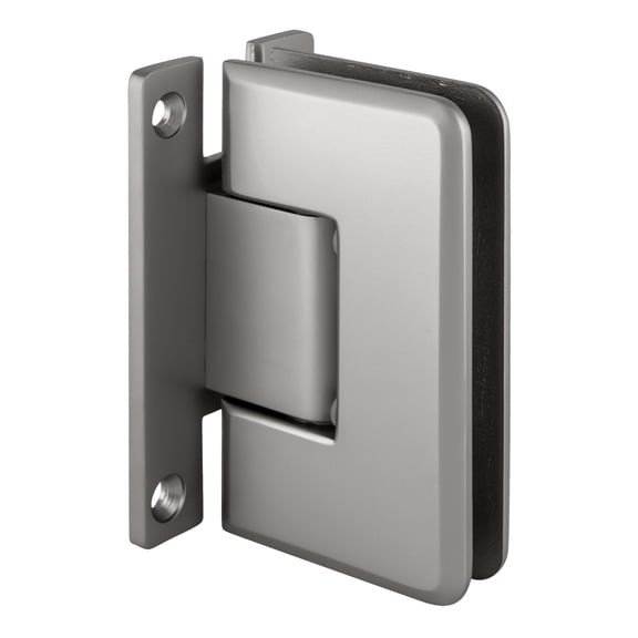 CRL C0L037SC Satin Chrome Cologne 037 Series Wall Mount 'H' Back Plate Hinge