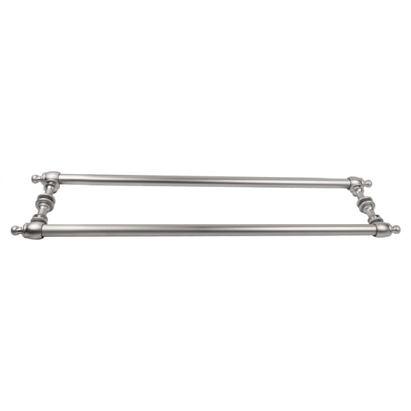 CRL C0L18X18SC Satin Chrome Colonial Style 18" Back-to-Back Towel Bars