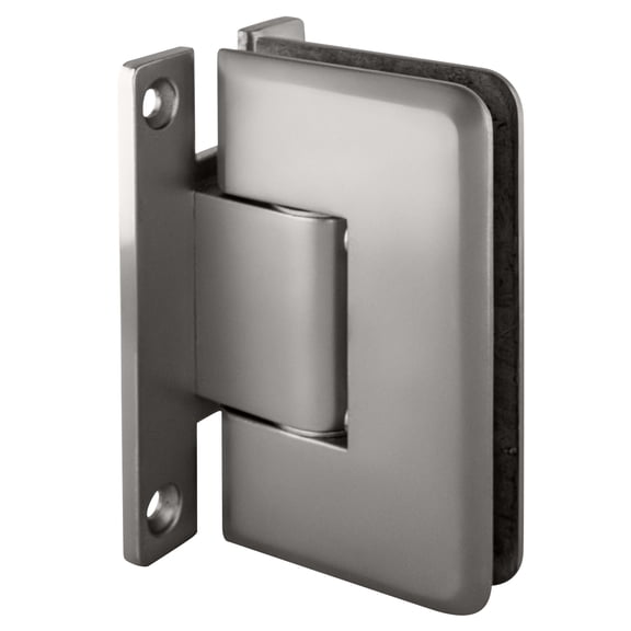 CRL C0L337SC Satin Chrome Cologne 337 Series Adjustable Wall Mount 'H' Back Plate Hinge