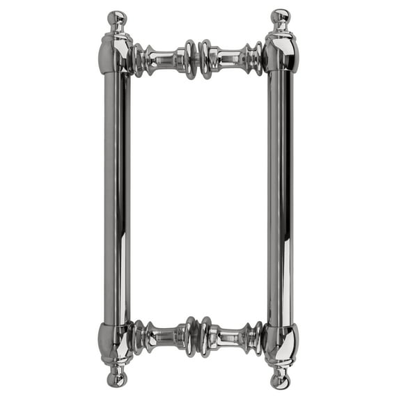 CRL C0L8X8CH Polished Chrome 8" Colonial Style Back-to-Back Pull Handles