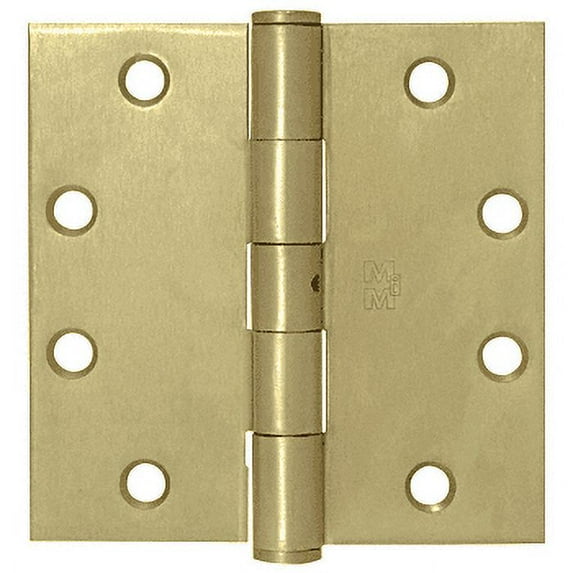 CRL C454 Dull Brass 4-1/2" x 4-1/2" Commercial Hinge