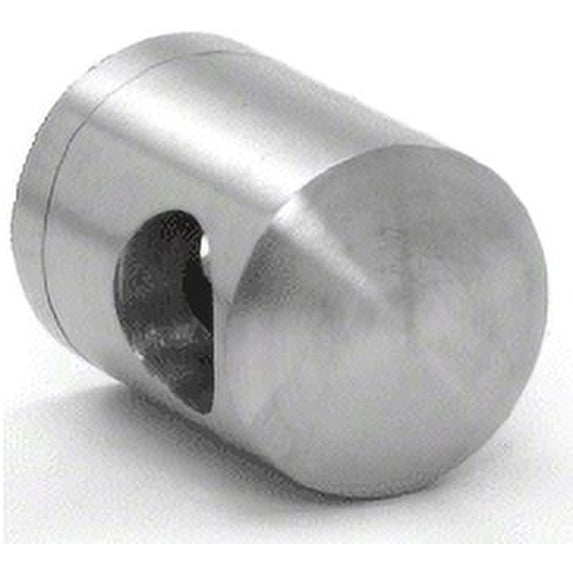 CRL CBR7BS 316 Brushed Stainless Right End Standoff Connector (Flat Back)