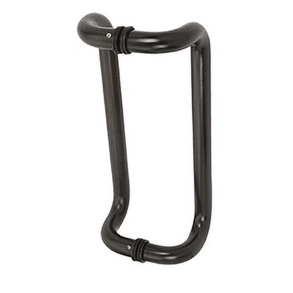 CRL CD10X10DU Dark Bronze 10" Glass Mounted Offset Pull Handle
