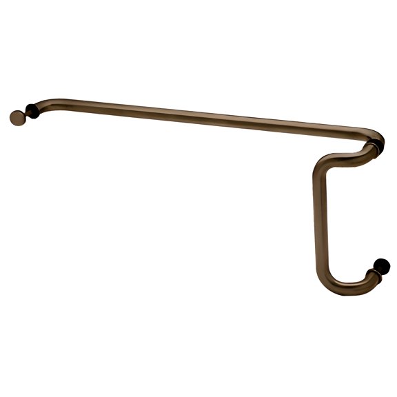 CRL CD10X28DU Dark Bronze 10" x 28" Back-to-Back Offset Combination Push and Pull Handle Set
