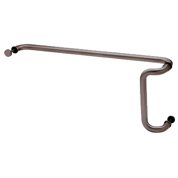 CRL CD12X33DU Dark Bronze 12" x 33" Back-to-Back Offset Combination Push and Pull Handle Set
