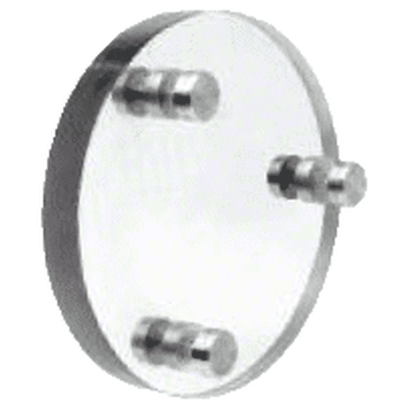 CRL CLD103 Round Level 3 Clear - Vision Bullet Resistant Clear Laminated Polycarbonate Speak - Thru