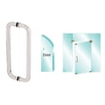 thumbnail image 1 of CRL CM18X18PS Polished Stainless 18" Glass Mounted Back-to-Back Standard Pull Handle, 1 of 5