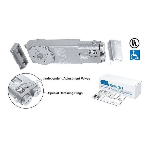 CRL CRL6870 A.D.A. 5 Lbs. Interior 105 Hold Open Overhead Concealed Closer Body Only