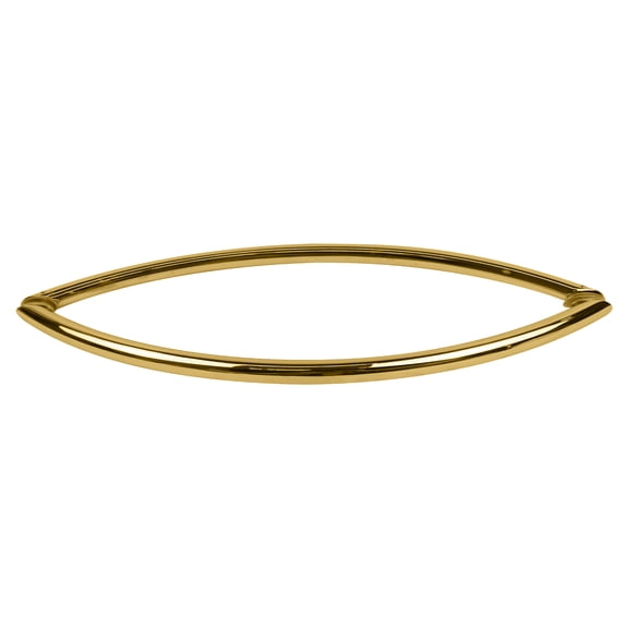 CRL CSH18X18BR Polished Brass 18" Crescent Style Back-to-Back Towel Bars