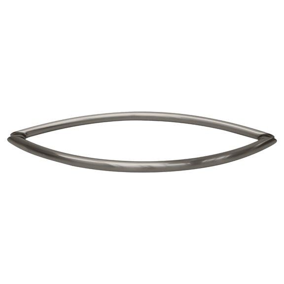 CRL CSH18X18BSC Brushed Satin Chrome 18" Crescent Style Back-to-Back Towel Bars