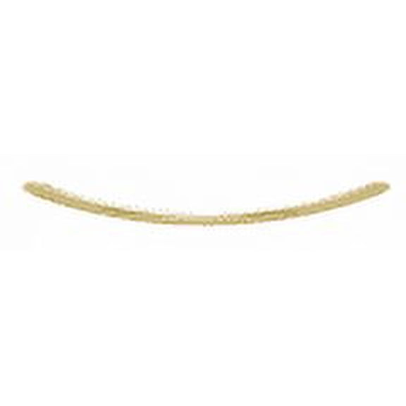 CRL CSH24BR Polished Brass Crescent Style 24" Single-Sided Towel Bar