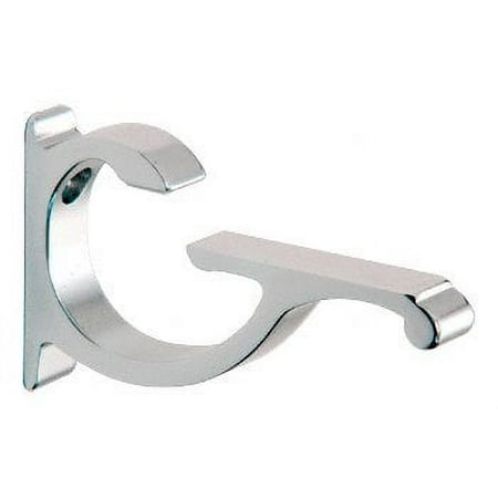 CRL Chrome Designer Aluminum Glass Shelf Bracket - 5/8" - 3/4" Glass - CC75CH