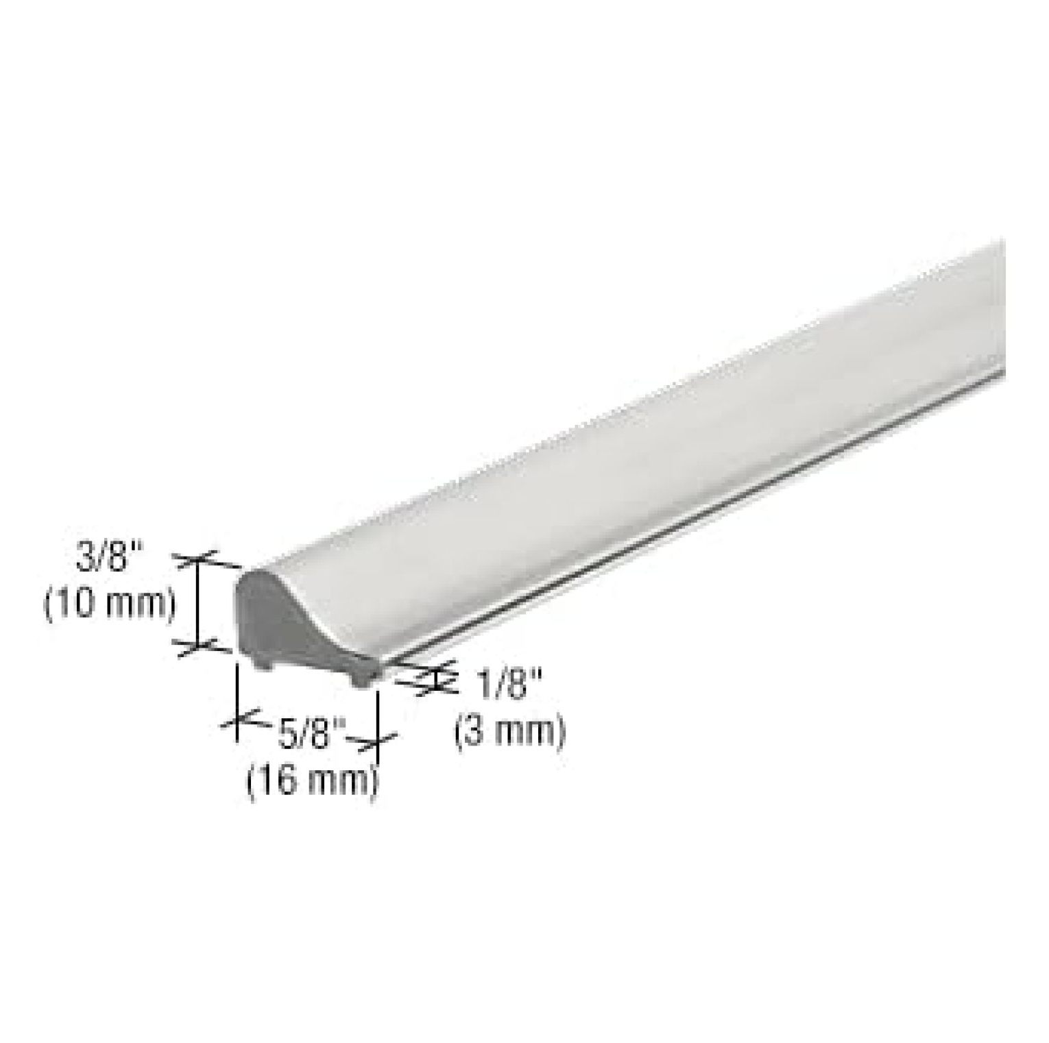 CRL Chrome Frameless Shower Door Tapered Threshold 31 in long