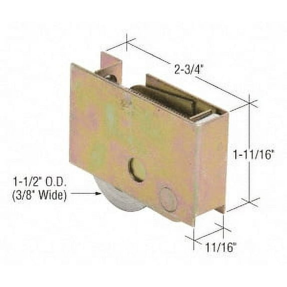 CRL D1998 1-1/2" Pella Glass Door Roller