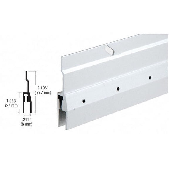 CRL D28A Satin Anodized 6 ft Masteroll Front Hanger