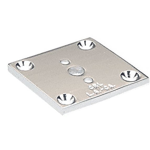CRL D695BA Brite Anodized Standard 2" x 2" Base for Post Extrusion