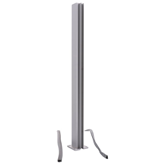 CRL D990A18E Satin Anodized 18" End Design Series Partition Post