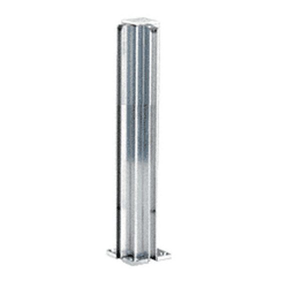 CRL D990BA18CR Brite Anodized 18" Corner Design Series Partition Post