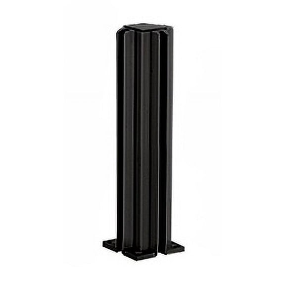 CRL D990BL12CR Matte Black 12" Corner Design Series Partition Post