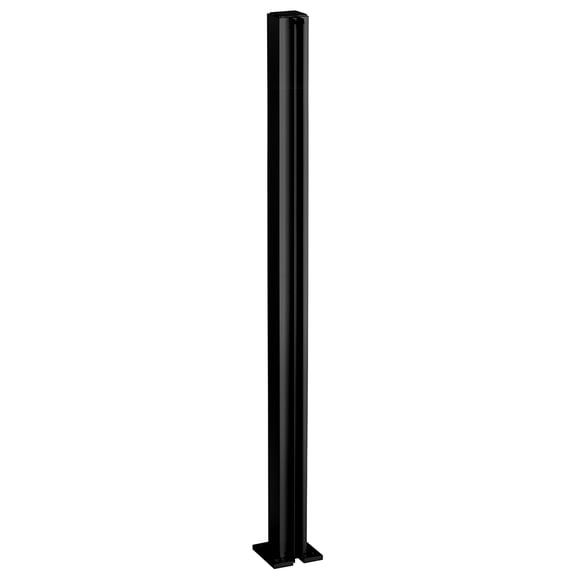 CRL D990BL30E Matte Black 30" End Design Series Partition Post