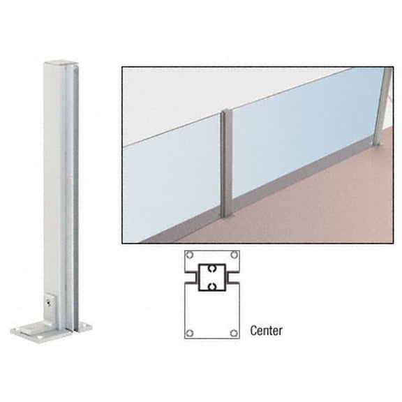 CRL D992A36C Satin Anodized 36" Center Standard Partition Post