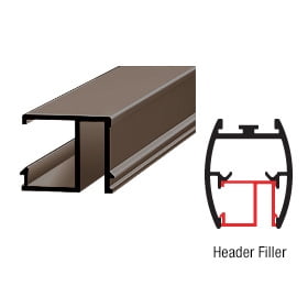 CRL DK620RB Oil Rubbed Bronze 72" Header Filler for CK/DK Cottage Series Sliders