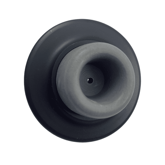CRL DL2512DU Bronze 2-1/2" x 1-1/4" x 1" Wall Mounted Concave Type Door Stop