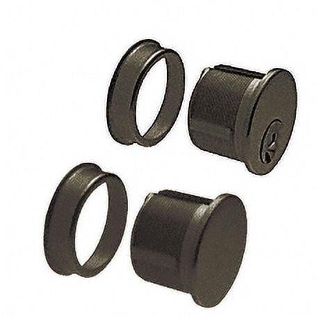 CR Laurence CRL Black Bronze Anodized Strike Plate – Compatible With 5/8" Plunger Latch Bolts For Door Rail Floor Locks