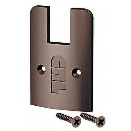 CRL DREC2SDU Black Bronze Anodized Low Profile End Cap With Screws