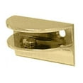 thumbnail image 1 of CRL EH126 Brass Rounded Interior Shower Shelf Clamp with Support Leg, 1 of 3