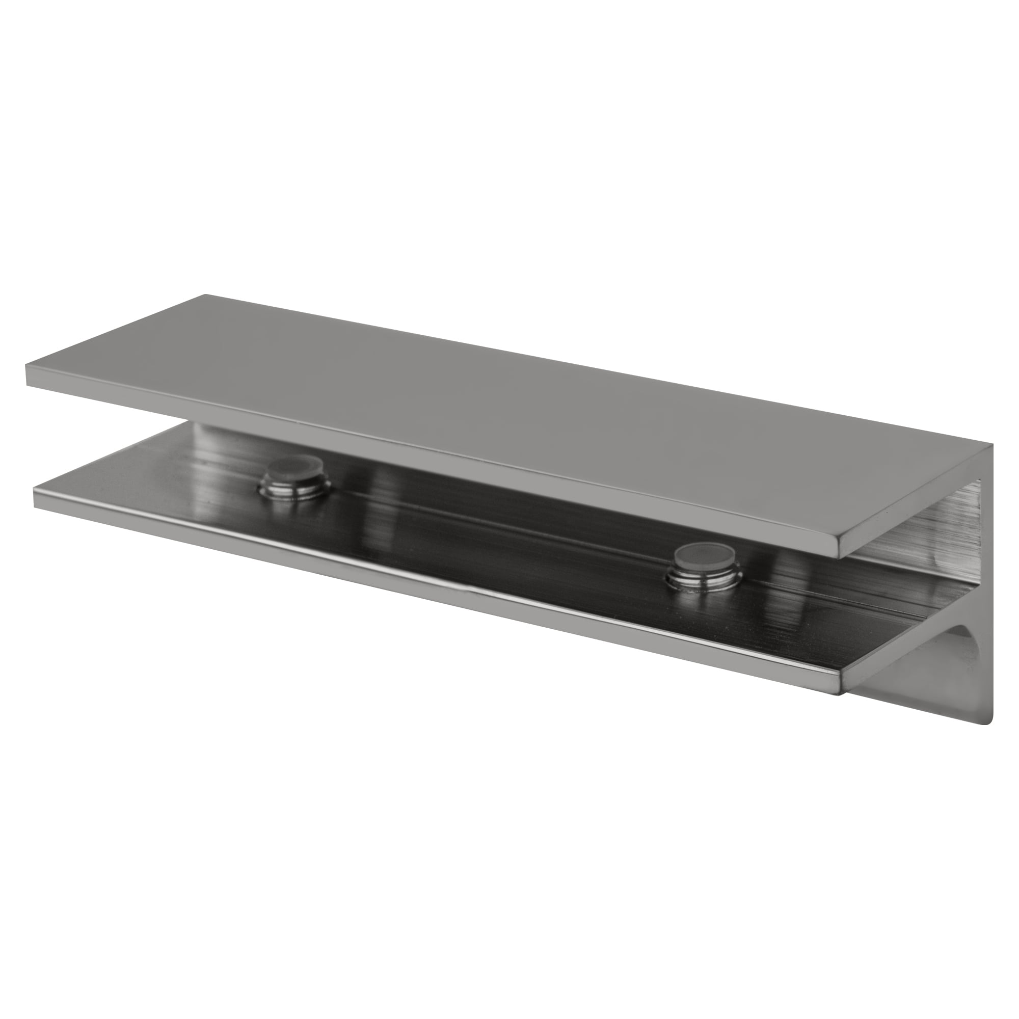 CRL EH128 Chrome Rectangular Interior Shower Shelf Clamp with Support ...