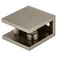 thumbnail image 1 of CRL EH35 Brushed Nickel Double Set Screw Clamp for 1/4" to 5/16" Glass, 1 of 6