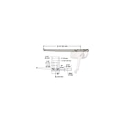 CRL EP24187 White Right Hand Ellipse Style Casement Operator with 9-1/2" Single Arm