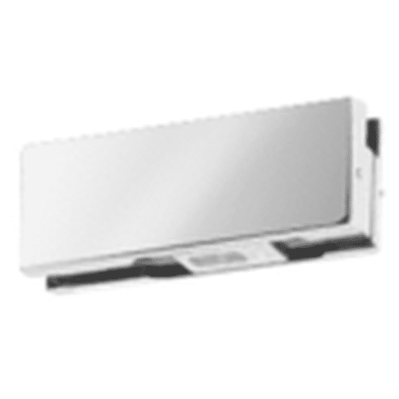 CRL EUR410PS Polished Stainless Mid-Size Bottom Door Patch Fitting for Use with 3/8" Glass