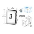 thumbnail image 1 of CRL EUR681PS Polished Stainless EUR Series Center Housed Patch Lock, 1 of 10