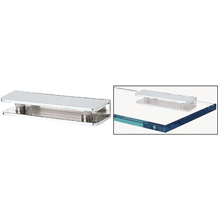CRL FA11CH Polished Chrome Rectangular Interior Shower Shelf Clamp