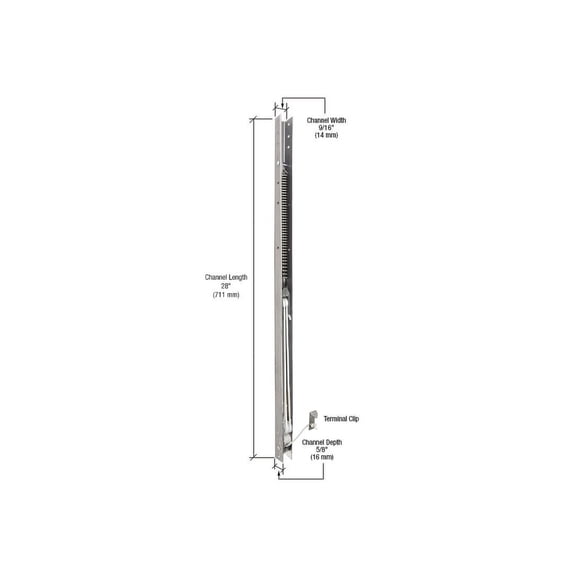 CRL FA2720 28" Window Channel Balance - 2720 or 27-2