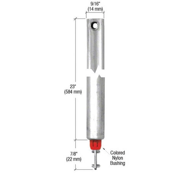 CRL FH2320 23" Tubular Spiral Tilt Window Balance Red Bushing