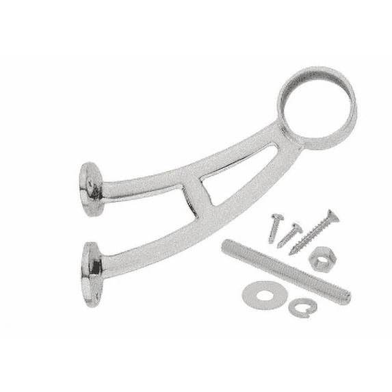 CRL FRBB15BS Brushed Stainless Bar Foot Railing Bracket for 1-1/2" Tubing