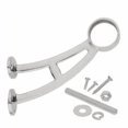 thumbnail image 1 of CRL FRBB20BS Brushed Stainless Bar Foot Railing Bracket for 2" Tubing, 1 of 5