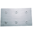 thumbnail image 1 of CRL FSF12BS 316 Brushed Stainless 12" Fin Splice Fitting for 3/4" Glass, 1 of 4