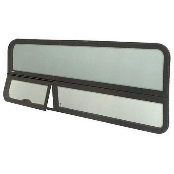 CRL FW617R 2007+ 'All-Glass' Look Sprinter Van T-Vent Passenger Side Rear Quarter Panel Window for 144" Wheel Base Van 57" x 21-1/4"