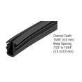 thumbnail image 1 of CRL GC724BLC Black Glazing Vinyl 15/64" Channel Depth 7/32" to 15/64" Metal Opening - 100 ft Roll, 1 of 7