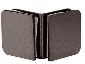 C.R. Laurence SGC900RB Oil Rubbed Bronze 90 Degree Glass-to-Glass Clamp - For 3/8" To 1/2" Glass