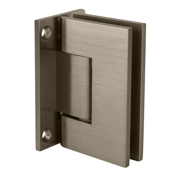 CRL GEN037BN Brushed Nickel Geneva 037 Series Wall Mount Full Back Plate Standard Hinge