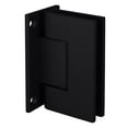 thumbnail image 1 of CRL GEN037MBL Matte Black Geneva 037 Series Wall Mount Full Back Plate Standard Hinge, 1 of 8