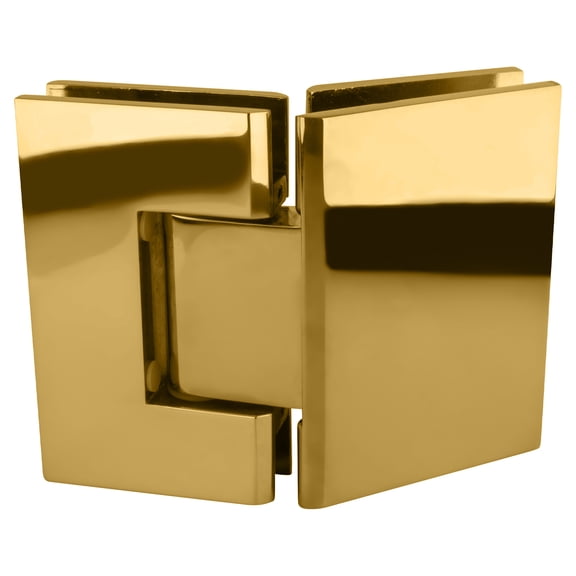 CRL GEN045UBR Ultra Brass Geneva 045 Series 135 Degree Glass-to-Glass Hinge