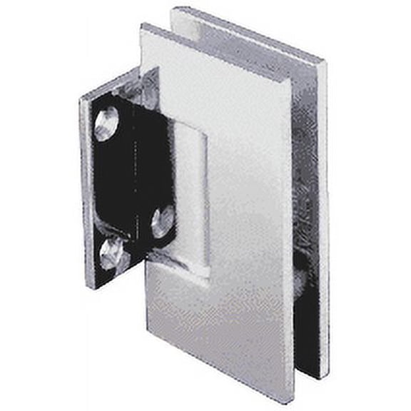 CRL GEN574CH Chrome Geneva Series 5 Degree Pre-Set Wall Mount Short Back Plate Hinge